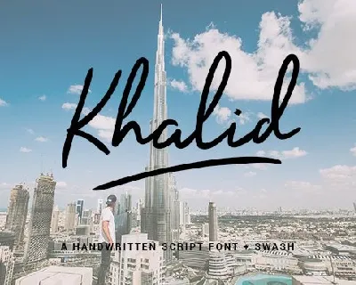 Khalid Handwritten font