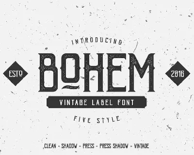 Bohem font