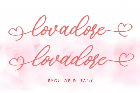 lovadore font