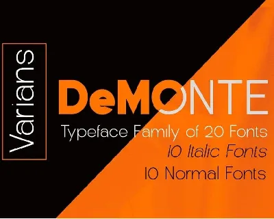 DeMonte font