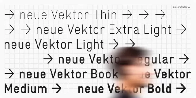 Neue Vektor font