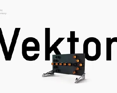 Neue Vektor font