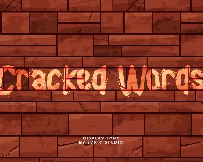 Cracked Words font