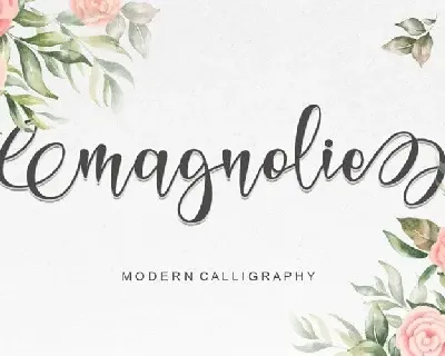 Magnolie Calligraphy font