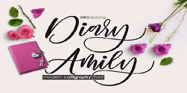 Diary Amily font