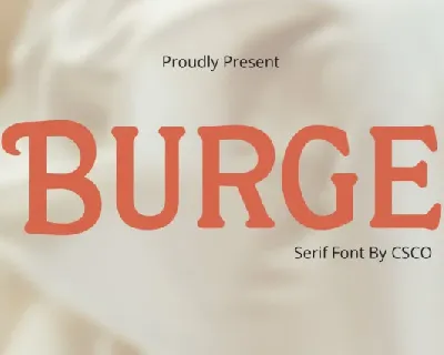 Burge font