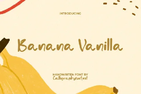 Banana Vanilla font