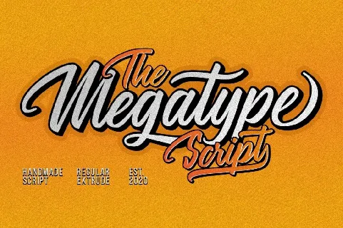 Megatype Script font