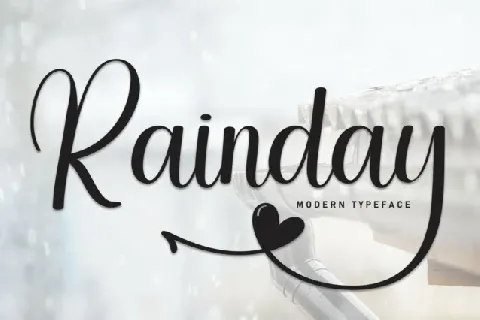 Rainday Calligraphy font