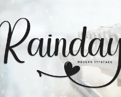 Rainday Calligraphy font