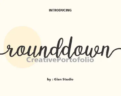 Rounddown font