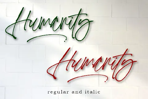 Humanity font