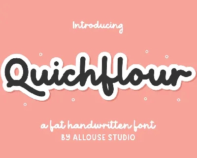 Quichflour Demo font