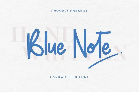 Blue Note - Personal Use font