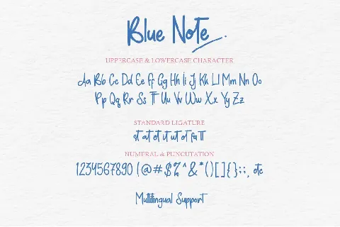 Blue Note - Personal Use font