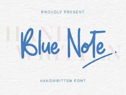 Blue Note - Personal Use font