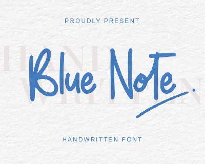 Blue Note - Personal Use font