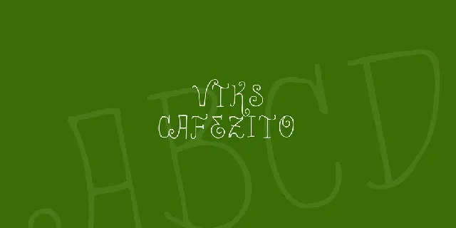 Vtks Cafezito font