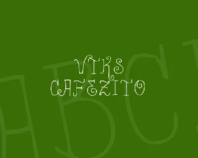 Vtks Cafezito font