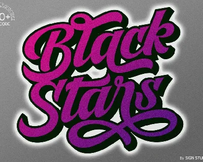 Black Stars font