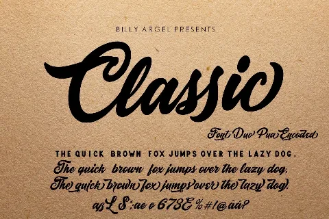 Cclassic Script font