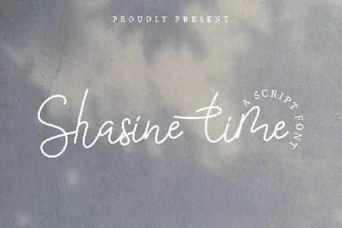 Shasine Time Handwritten Script font