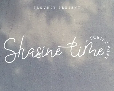 Shasine Time Handwritten Script font