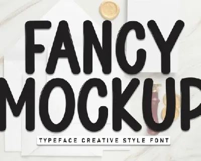 Fancy Mockup Display font