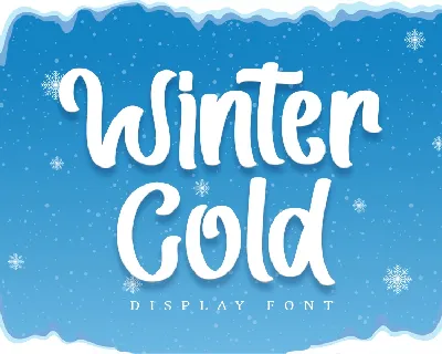 Winter Cold - Personal Use font