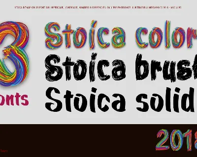 Stoica Brush font