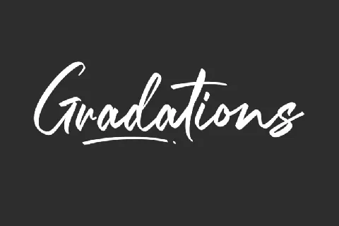 Gradations font