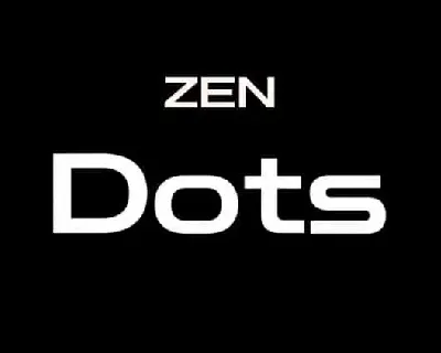 Zen Dots Sans Serif font