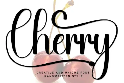 Cherry Script font