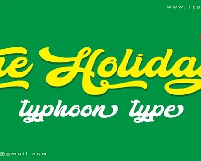 The Holiday font