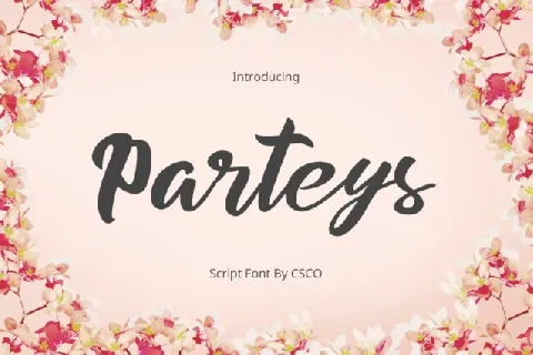 Parteys Script font