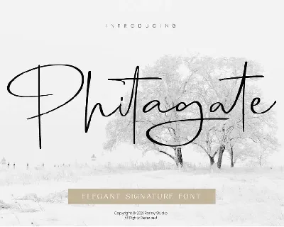 Phitagate font