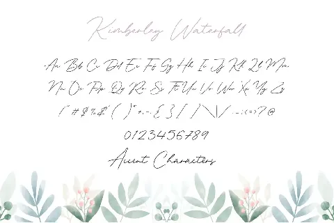 Kimberley Waterfall font