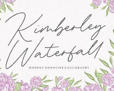 Kimberley Waterfall font