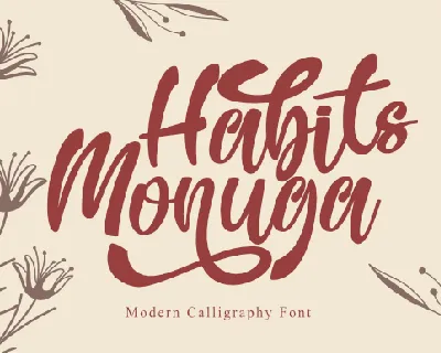Habits Monuga font