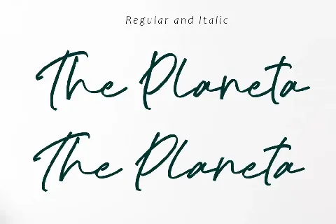 The Planeta font