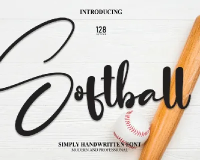 Softball Script font