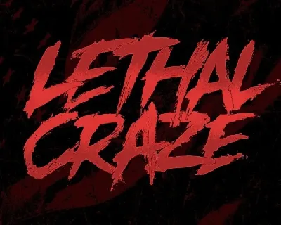 Lethal Craze font