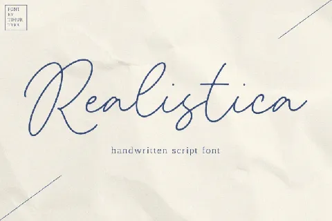 Realistica font