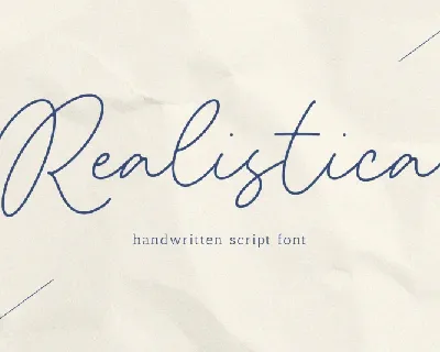 Realistica font