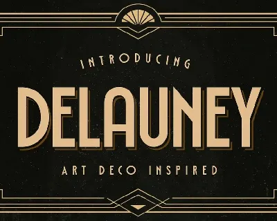 Delauney font