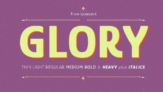 Glory Sans Serif Family font