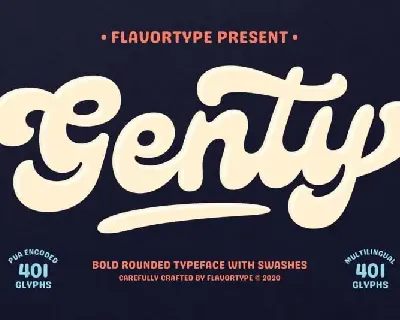 Genty Script font