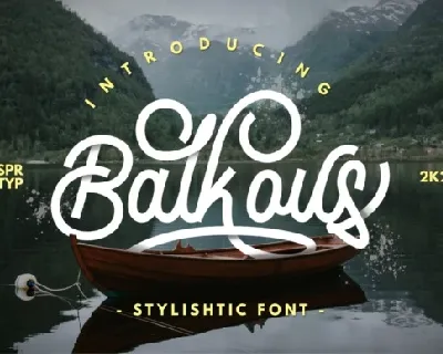 Balcous Monoline Script font