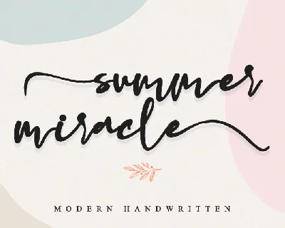 summer miracle font