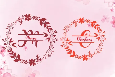 Christmas Holiday Monogram font